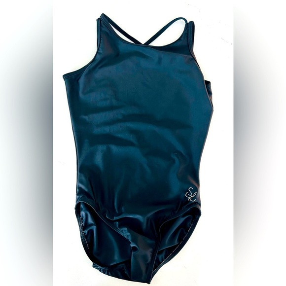 Sunshine line black strappy leotard - Picture 1 of 2